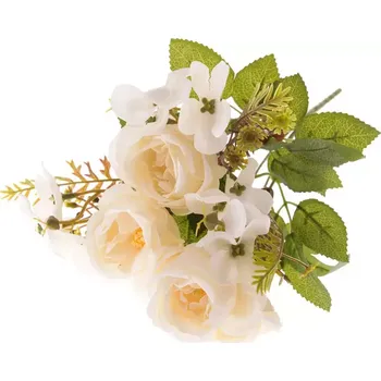 umělá květina Umělá kytice kamélií krémová