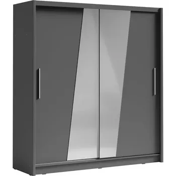 Skříň Bergamo III šedá grafit