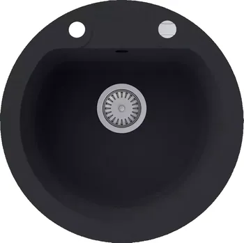 Granitový dřez Dřez Granitový 1k 510x510 Černá