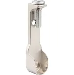 Držák oválné šatní tyče 30x15mm vč, šroubu, poniklovaný