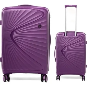 JAKS Cestovní kufr PP6 Premium Barevné varianty: fialová L + kosmetická taška zdarma