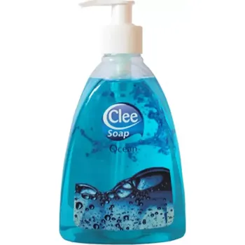 Koupelová kosmetika Mýdlo tekuté Clee Oceán s pumpičkou 500 ml modré