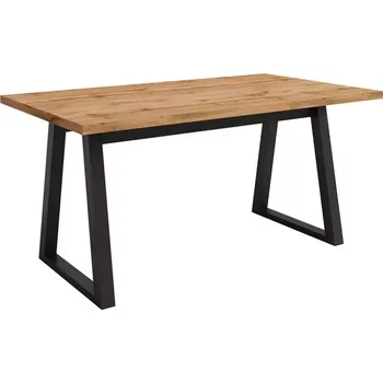 Jídelní set Stůl Iga Dub Wotan / Černá Mat 160x90