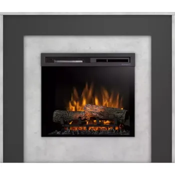 Elektrický krb Zuni 23 beton/černá