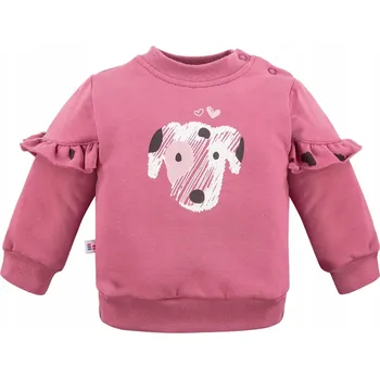 Dívčí mikina Eevi dětská mikina bavlna růžová velikost 68