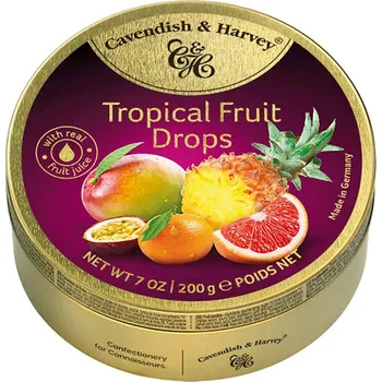 Bonbon Cavendish & Harvey Confectionery GmbH Cavendish & Harvey Tropical Fruit Drops 200g