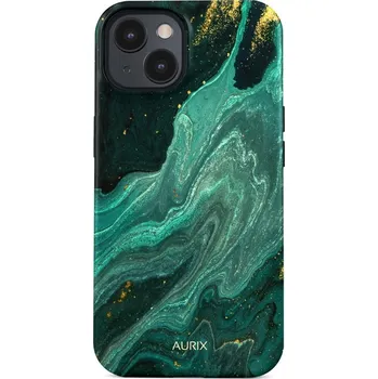Pouzdro na mobilní telefon Kryt iPhone 15 AURIX MagSafe Green Lagoon (obal neboli pouzdro na iPhone 15)