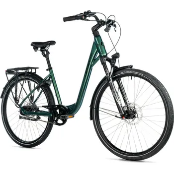 Horské kolo Městské kolo LEADER FOX 28" CITY BIKE ESCALANTE 28" GREEN BOTTLE (NEXUS 8SPEED, BELT) Velikost rámu: 18"