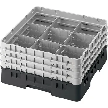 přísavka na sklo Cambro Koš Camrack 9 pozic, výška sklenice 30 cm - Černá| TOM, R-9S1114-110
