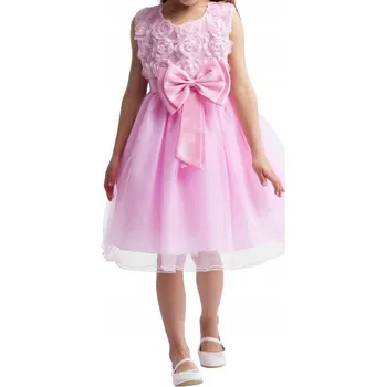 Dívčí šaty Šaty společenské dívčí Floria růžové, 92/98