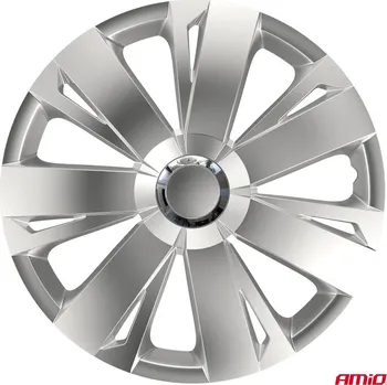 Poklice na kolo Puklice Energy 15” stříbrná sada 4ks COLOR BOX