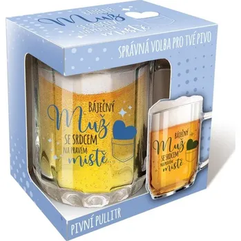 Sklenice Nekupto DC7 Pivní půllitr BÁJEČNÝ MUŽ d430026