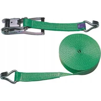 Upínací popruh Upínací popruh s ráčnou 2dílný zelený 6 m 25 mm nosnost 1,5 t Kerbl