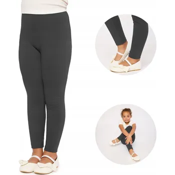 Dívčí legíny s dlouhým rukávem bavlna MS10-225 Grafitové 110