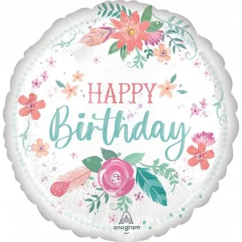 Balónek Fóliový balónek Amscan Všechno nejlepší k 18. narozeninám 18"