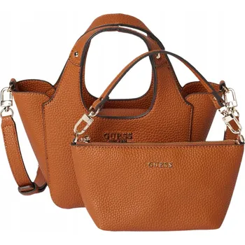 Kabelka Guess kabelka eko kůže hnědá