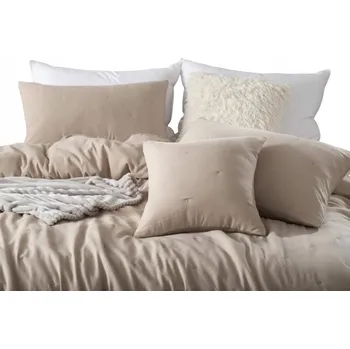 Povlečení POVLEČENÍ NA DEKORAČNÍ POLŠTÁŘ 45x45 ZIP MOCCA DOTTA