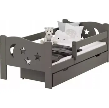 Ložnicová sestava Postel Mikołaj 80x140 šedá mat