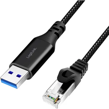 LogiLink USB 3.0 kabelový adaptér [1x USB 3.0 zástrčka A - 1x RJ45 zástrčka 8p8c] CU0402 2.00 m