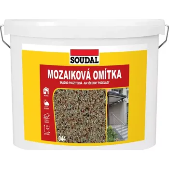 Omítka Soudal mozaiková omítka 044 světlý písek 8 KG