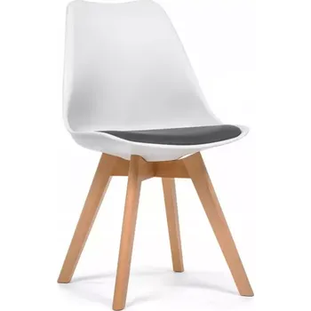 Jídelní set Židle Lugano Bílý/Šedá