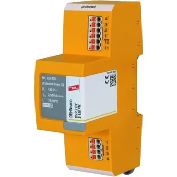 Přepěťová ochrana Svodič přepětí, řada: DVR 2 BY S, 150 V 0.01kA pojistka proti přepětí, Lišta DIN, 36 x 73 x 110mm Dehn
