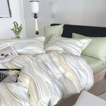 Povlečení Povlečení z bavlněného saténu ALBS-01340B 140x200 Lasher