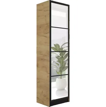 Šatní skříň Skříň Eden 1D 53 dub craft zlatá vzor 1