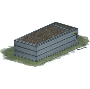 Záhon zahradní se závlahou KAROTEN výška 45 cm 80×230 cm