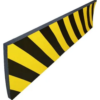 Výstražná páska VISO PU 102 NJ ochranná pěna černá, žlutá (d x š x v) 1000 x 300 x 20 mm