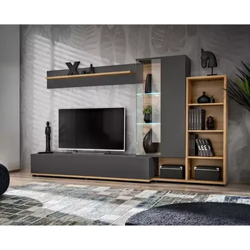 Obývací stěna Obývací Stěna Silk 2 Wotan/Antracit