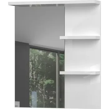 Zrcadlo led+police Piano Ogp bílá lesk