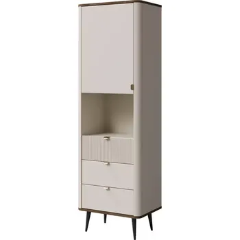 Obývací stěna Vitrína Marly 4 ořech/kašmír