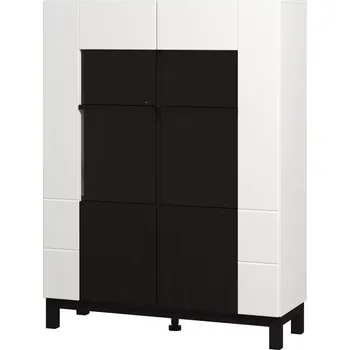 Obývací stěna Vitrína Sarthe 2K bílá/černá 11013674