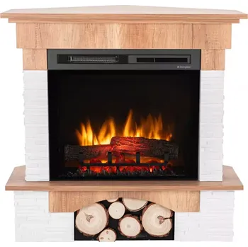 Rohový elektrický krb Porto narożny 23 dub