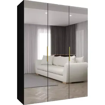 Předsíňová stěna Skříň Marbella III 150 černá/zlatá