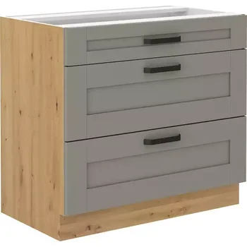 Kuchyňská skříňka Kuchyňská skříňka Luna claygrey/artisan 80D 3S BB