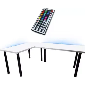 Kancelářská sestava Psací Stůl Roh. Low Bílý 202x136x2,8 Model 1