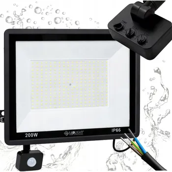 HALOGEN LED S POHYBOVÝM ČIDLEM 200W LAMPA Reflektor Světlomet VENKOVNÍ