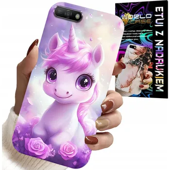 Pouzdro na mobilní telefon POUZDRO pro HUAWEI Y6 2018 - SLADKÝ JEDNOROŽEC, Obal pro DĚTI