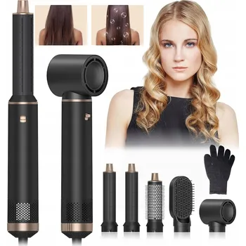 Péče o vlasy MULTIFUNKČNÍ FÉN NA VLASY, KULMA, ŽEHLIČKA NA VLASY, HŘEBEN A FÉN 5 V 1