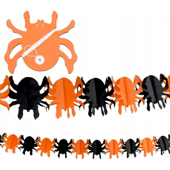 Girlanda oranžová del-sol pavouk