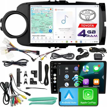 Auto Hi-Fi Autorádio NCS D9 Toyota Yaris III 2011-2020 Android Navigace 4GB LTE Černý