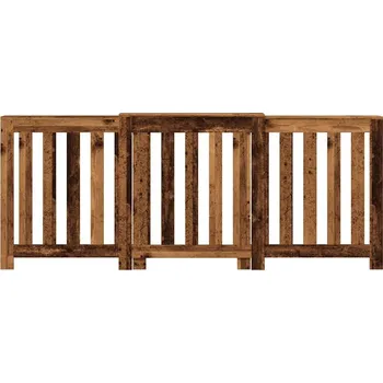 Kryt na radiátor z kompozitního dřeva 205 x 21,5 x 83,5 cm staré dřevo