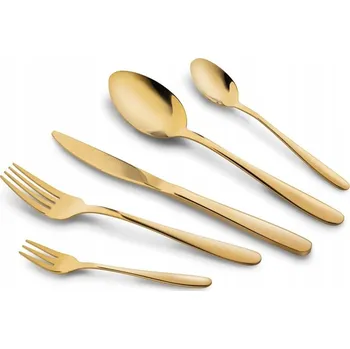 Příbor Sada příborů pro 6 osob zlatá Leros Tadar 30dílná