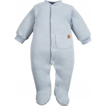 Kojenecký overall Overal svetrový modrý s proužky a kapsičkou, velikost 62
