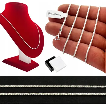 Řetízek STŘÍBRNÝ NÁHRDELNÍK ŘETÍZEK DÁMSKÝ 925 / LESKLÝ / PEVNÝ / DLOUHÝ 70 CM