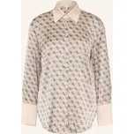 Guess Dámská Košile Alexandra Ze Saténu, světle hnědá / šedá...