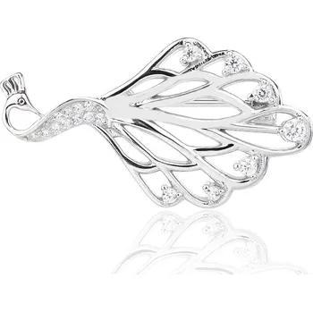 Brož Bealio BEALIO 14170 Stříbrná brož PÁV 03-14170-4072