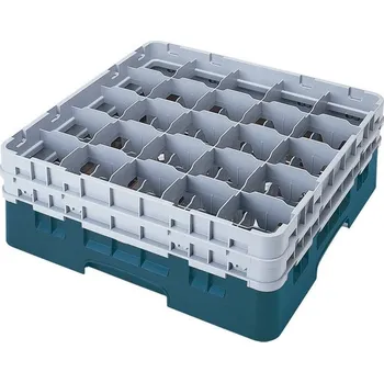 přísavka na sklo Cambro Koš Camrack 25 pozic, výška sklenice 32 cm - Tyrkysová| TOM, R-25S1214-414